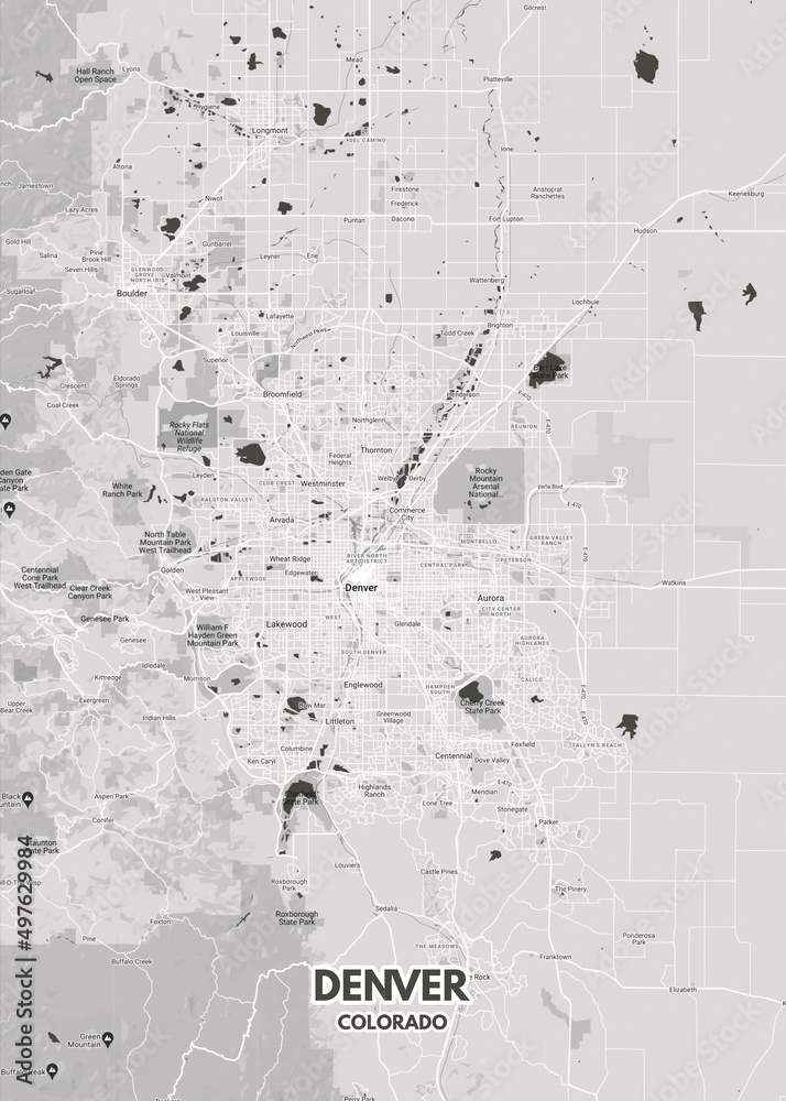 Detailed Road Map Of Denver , Denver International Airport Map – PDZP