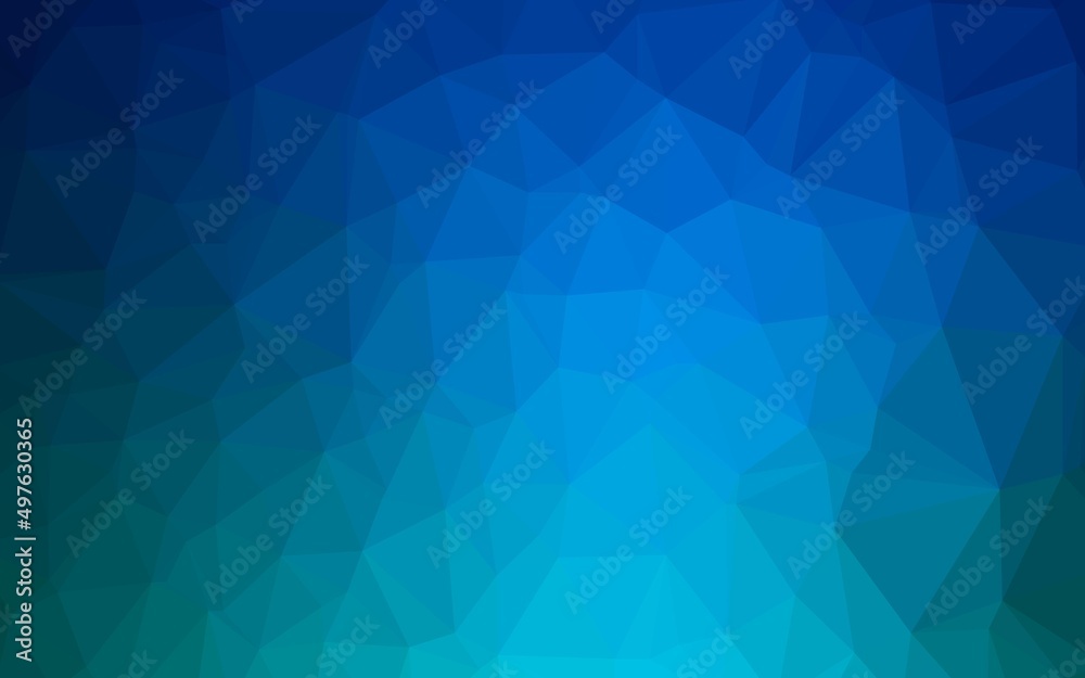 Light BLUE vector polygonal template. Light BLUE vector polygonal template.