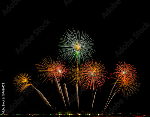 Firework Festival at Pattaya City in Thailand that established every year at the end on the month of November during 26 - 29.