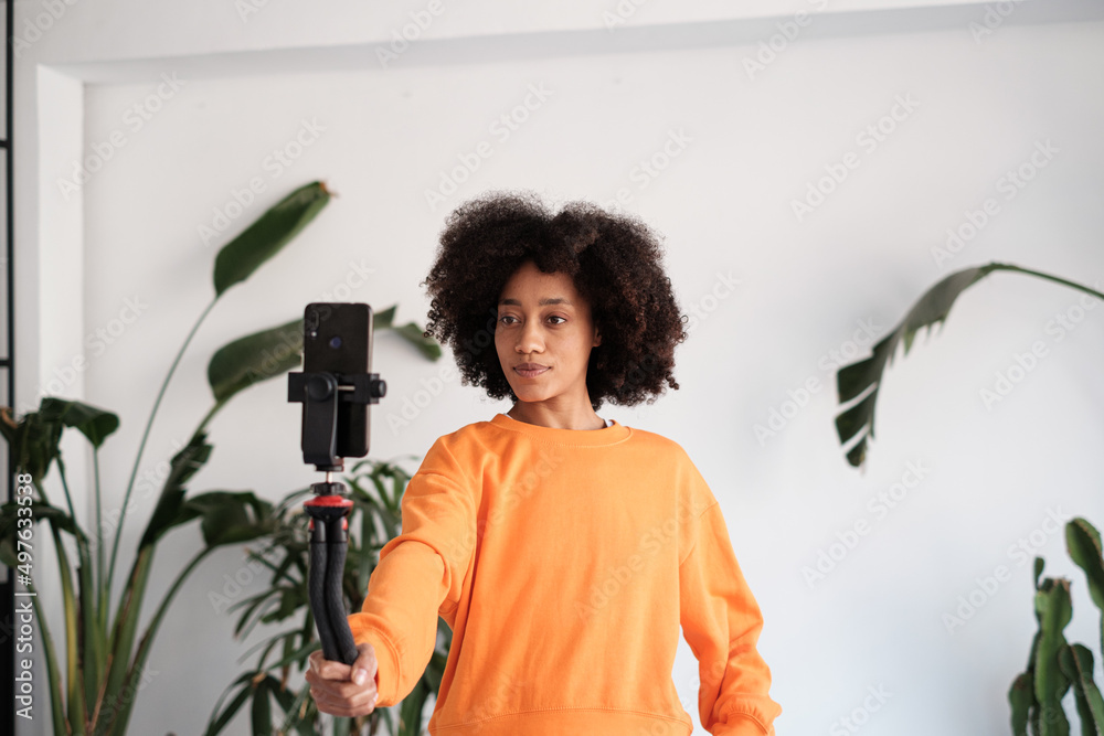 Young woman Live Streaming by phone Young woman Live Streaming by phone