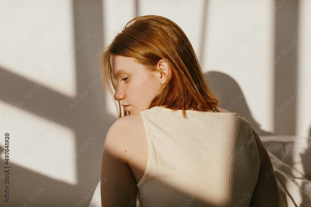 Woman Portrait Sunlight Woman Portrait Sunlight