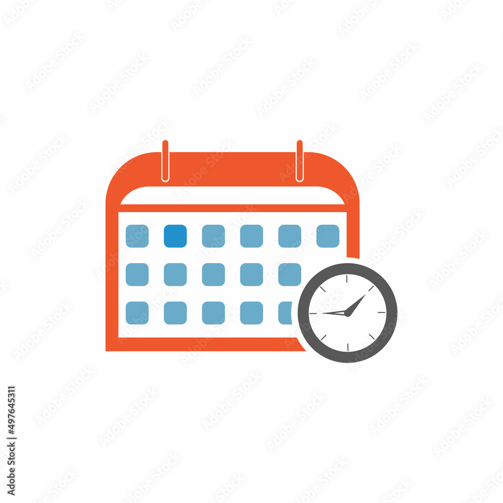 Calendar time icon vector deadline illustration event reminder symbol background Calendar time icon vector deadline illustration event reminder symbol background