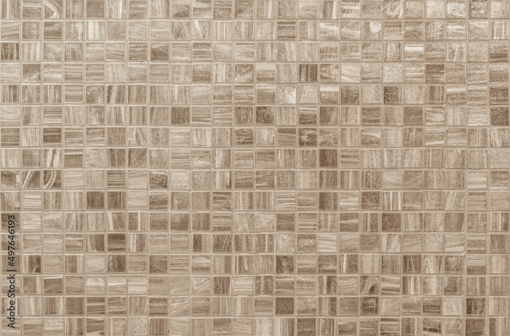 Beige ceramic wall and floor tiles mosaic abstract background. Design geometric wallpaper texture decoration bedroom. Beige ceramic wall and floor tiles mosaic abstract background. Design geometric wallpaper texture decoration bedroom.