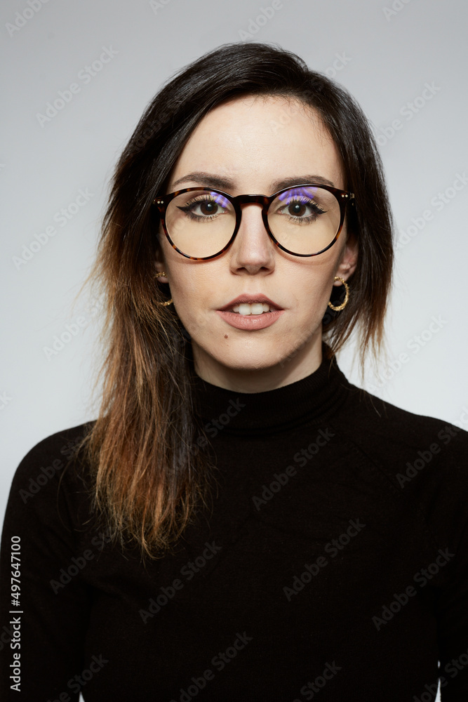 Serious woman portrait Serious woman portrait