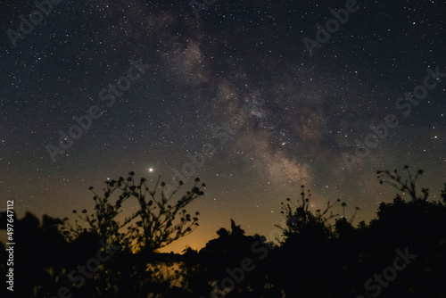 The milky way after sunset photo