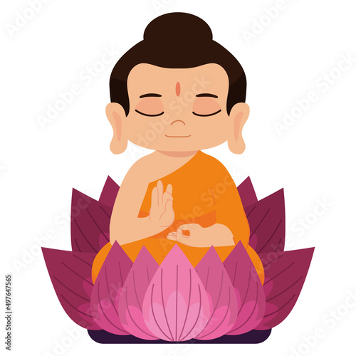 buddha in a lotus