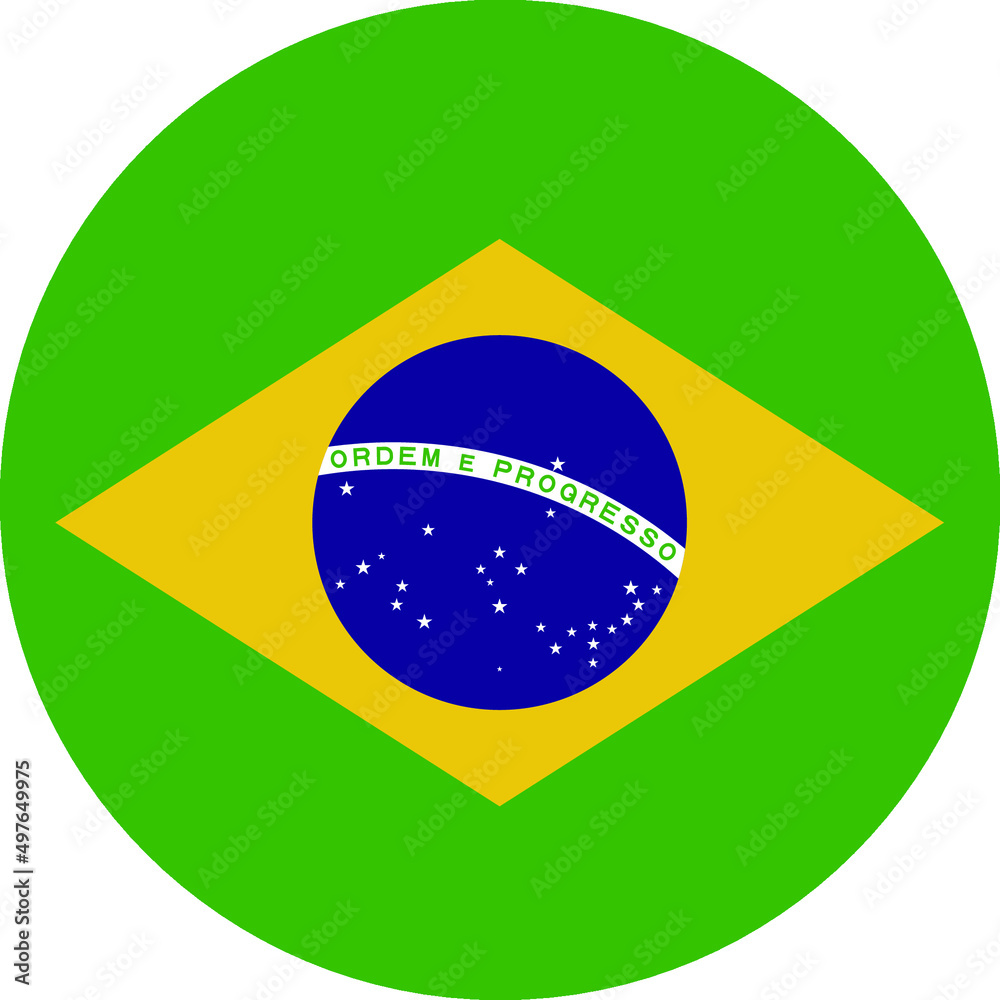 Fototapeta premium Brazil Flag Vector