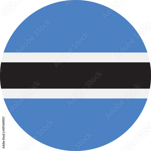 botswana Flag Vector