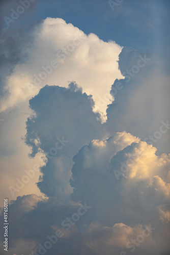 Dramatic cloudscape forming in Late Afternoon  photo