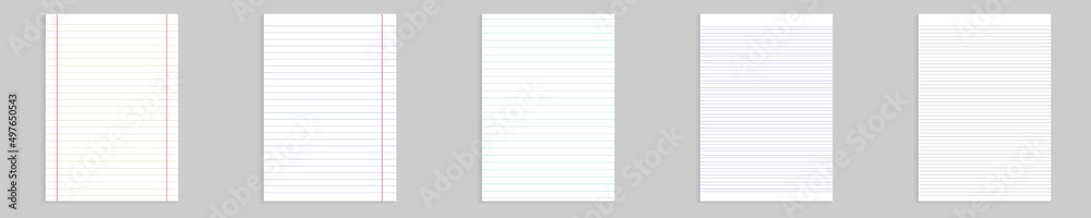 Grid paper set. Abstract striped background with color horizontal lines. Geometric pattern for school, wallpaper, textures, notebook. Lined paper blank isolated on transparent background Grid paper set. Abstract striped background with color horizontal lines. Geometric pattern for school, wallpaper, textures, notebook. Lined paper blank isolated on transparent background