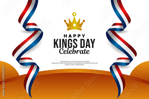 Kings Day Vector Design Template