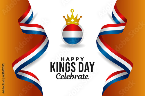 Kings Day Vector Design Template