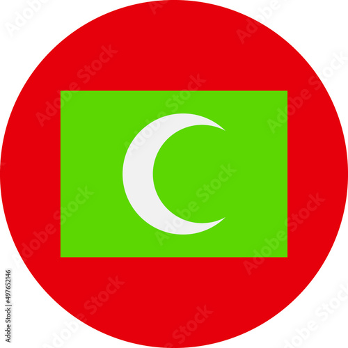 maldives Flag Vector