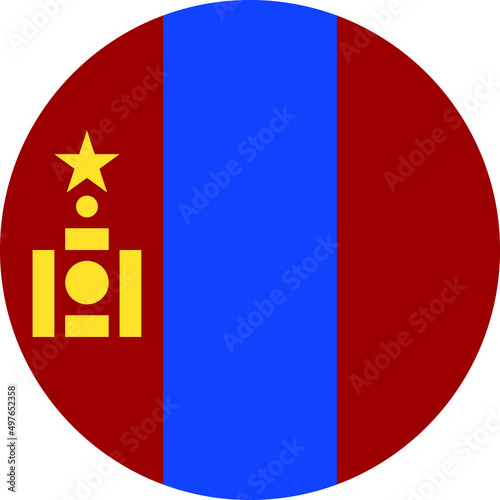 mongolia Flag Vector