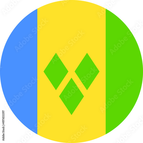 st vincent and the grenadines Flag Vector