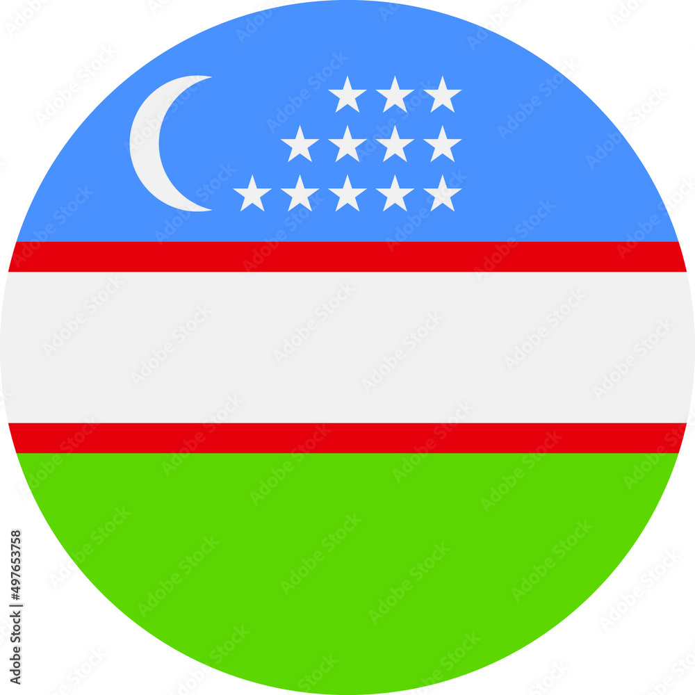 Fototapeta premium uzbekistn Flag Vector