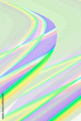 Rainbow background. Splitting light into colors. Futuristic backdrop. laser beam direction. Multicolored abstract illustration.