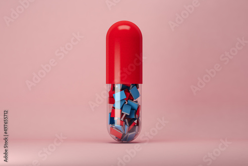 Pill filled with books