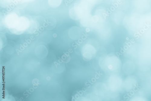 Abstract blurry blue color for background, Blur festival lights outdoor celebration and blue bokeh focus design element.