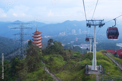 This Genting highlands skyway cable car is a is one of the longest and fastest gondola lifts in Southeast Asia. 