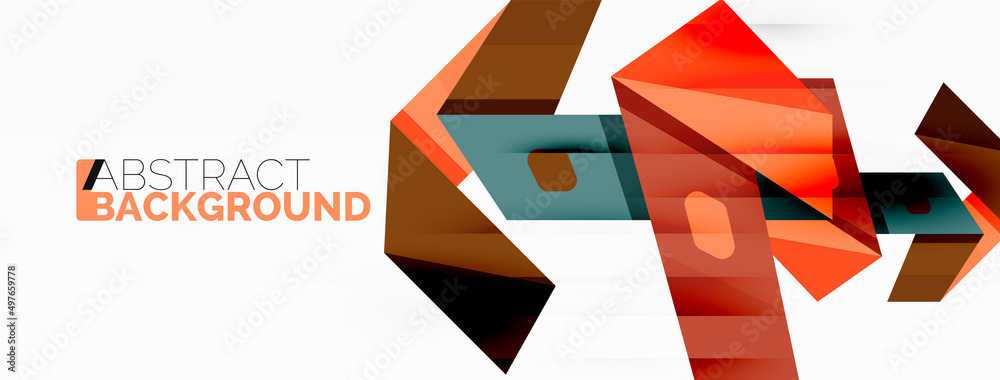 Creative geometric wallpaper. Abstract ribbon style line composition. Techno business template for wallpaper, banner, background or landing Creative geometric wallpaper. Abstract ribbon style line composition. Techno business template for wallpaper, banner, background or landing