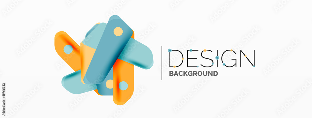 Creative geometric wallpaper. Minimal abstract background. Color bright overlapping lines composition vector illustration for wallpaper banner background or landing page Creative geometric wallpaper. Minimal abstract background. Color bright overlapping lines composition vector illustration for wallpaper banner background or landing page