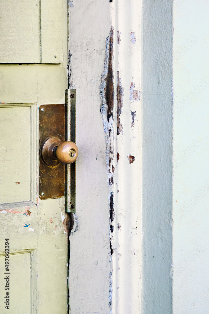 Worn door handle Worn door handle