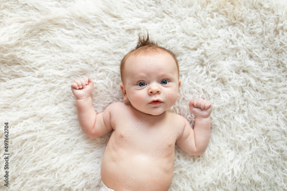 Curious newborn baby Curious newborn baby