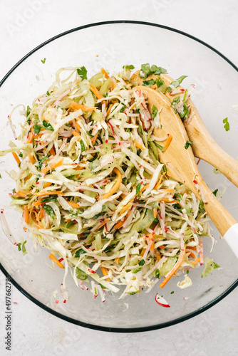 Radish cole slaw
