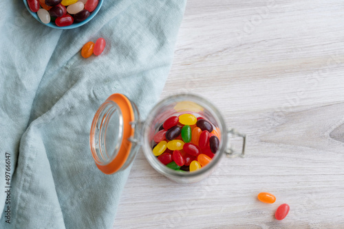 Jelly beans in a car photo