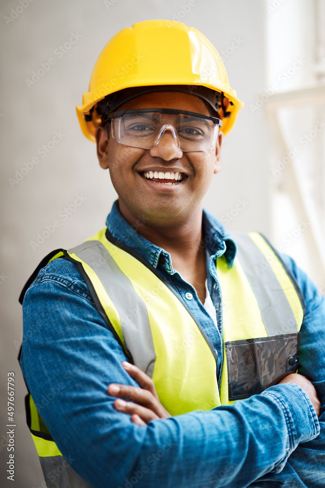 You can expect greatness whenever he works on a project. Shot of a engineer wearing protective gear on a construction site. You can expect greatness whenever he works on a project. Shot of a engineer wearing protective gear on a construction site.