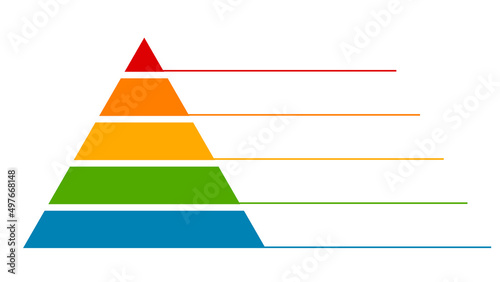 Infographics lead generation, business development strategy pyramid photo