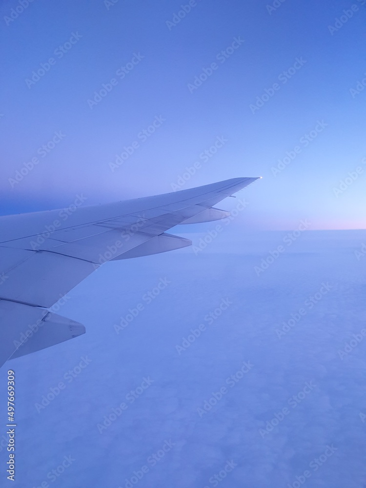 view from airplane window