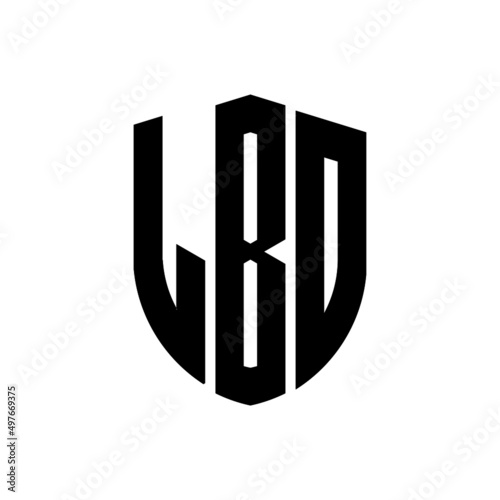 LBO letter logo design. LBO modern letter logo with black background. LBO creative  letter logo. simple and modern letter logo. vector logo modern alphabet font overlap style. Initial letters LBO  photo