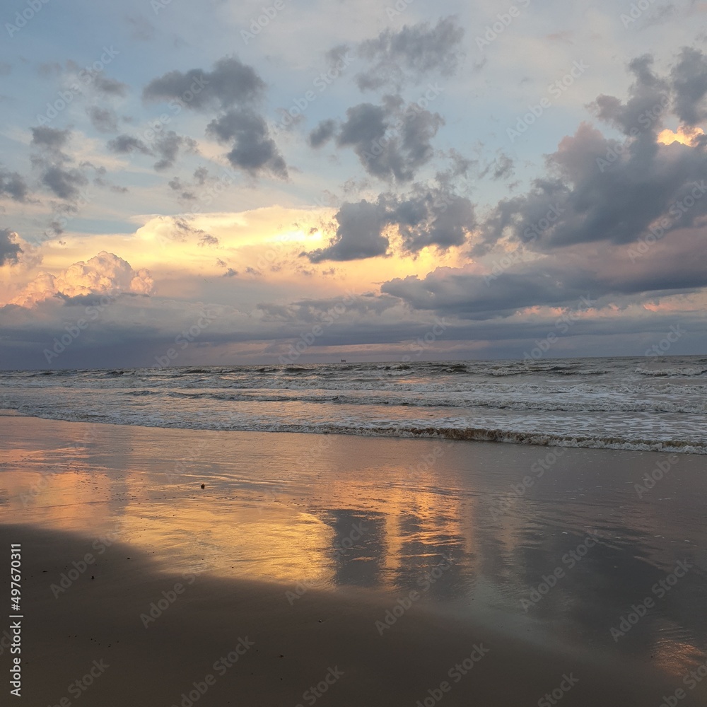 Fototapeta premium sunset on the beach