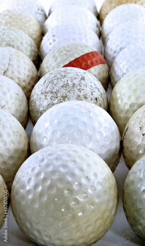 golfballs close up photo
