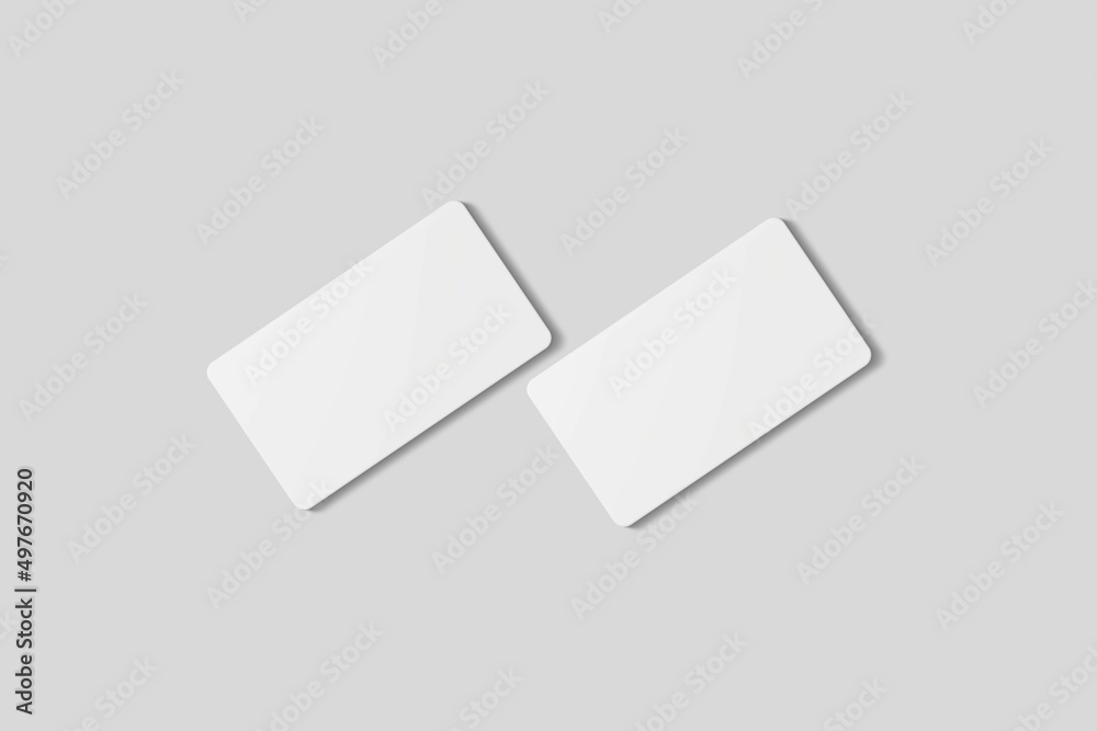 Stack blank business card for mockup. 3D Render. Stack blank business card for mockup. 3D Render.