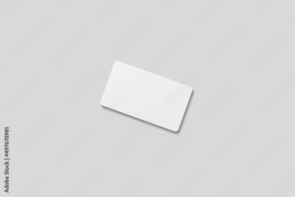 Stack blank business card for mockup. 3D Render. Stack blank business card for mockup. 3D Render.