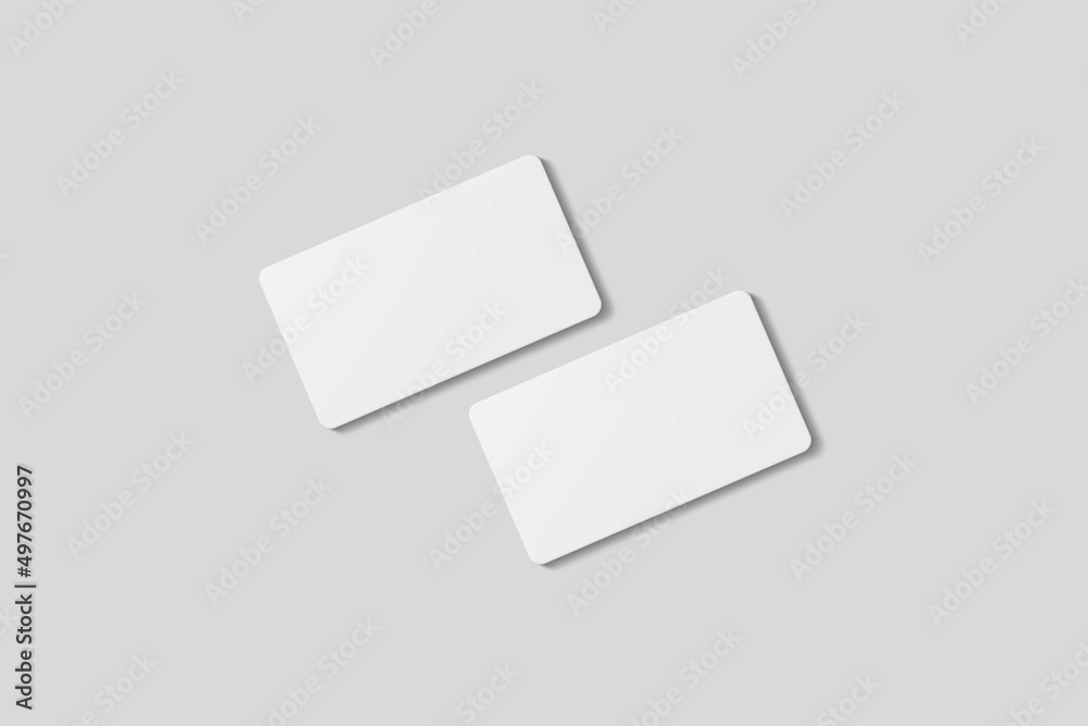 Stack blank business card for mockup. 3D Render. Stack blank business card for mockup. 3D Render.
