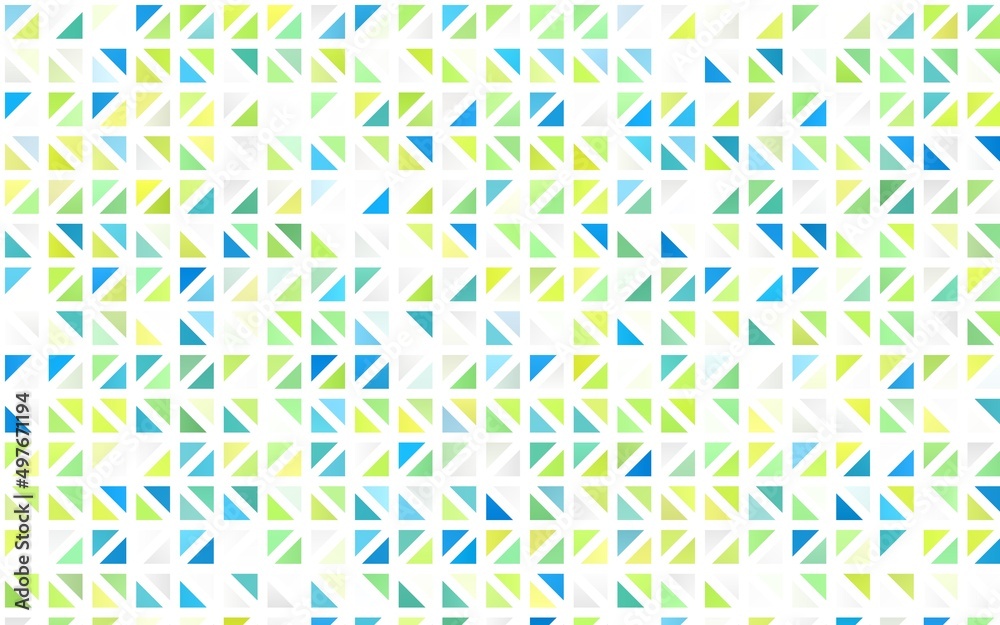 Light Blue, Yellow vector seamless pattern in polygonal style.
