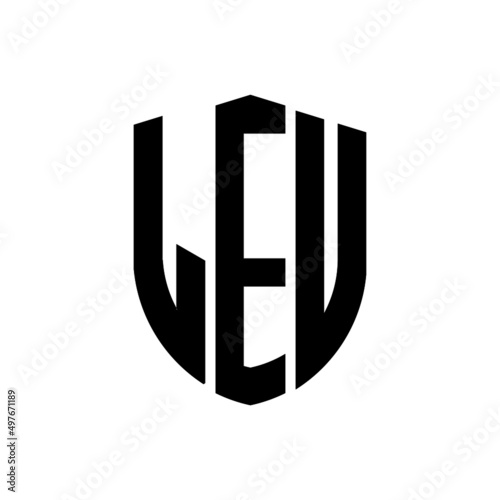 LEV letter logo design. LEV modern letter logo with black background. LEV creative  letter logo. simple and modern letter logo. vector logo modern alphabet font overlap style. Initial letters LEV 