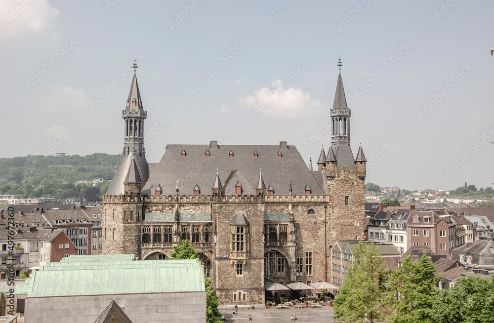 Aachen: Blick vom Dach des Doms