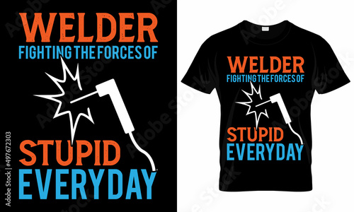 Welder T-shirt Design Template