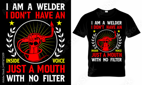 Welder T-shirt Design Template