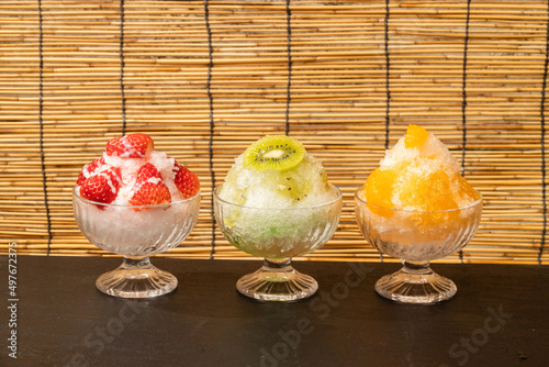 かき氷　Shaved ice that Asian foods
