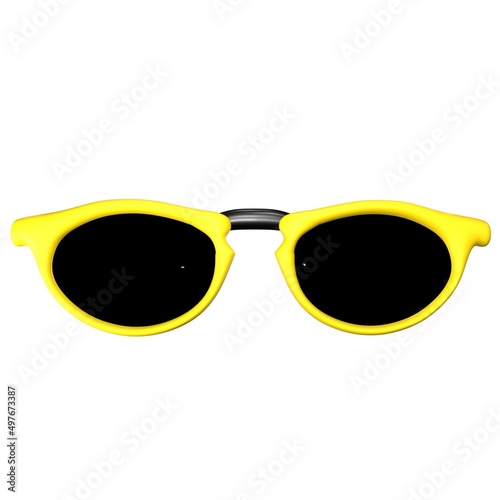 Diamonds sunglasses with yellow frames