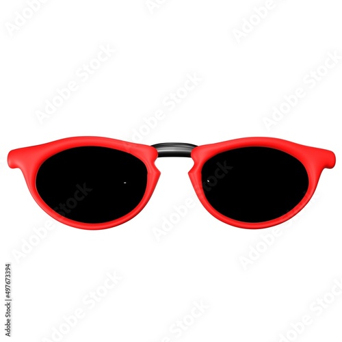 Diamonds sunglasses with red frames