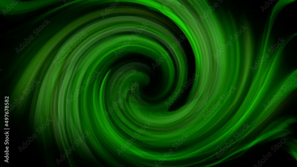 Dark green vortex looping video animation, 4K seamless looping intro video background. overlay stock video footage