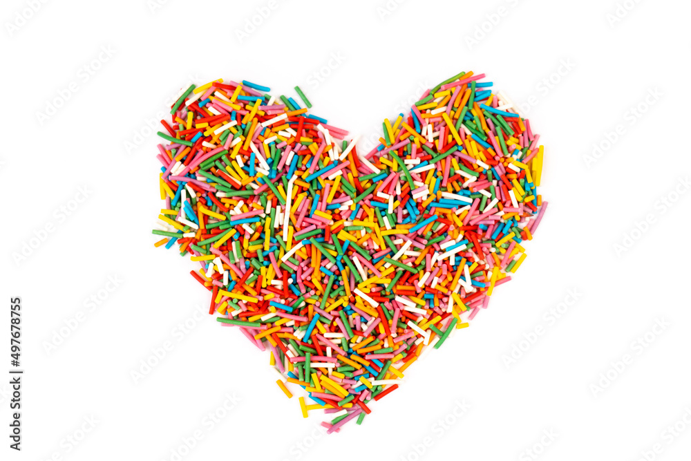 Sugar sprinkle dots, decoration for cake and bakery, a lot of sprinkles Sugar sprinkle dots, decoration for cake and bakery, a lot of sprinkles