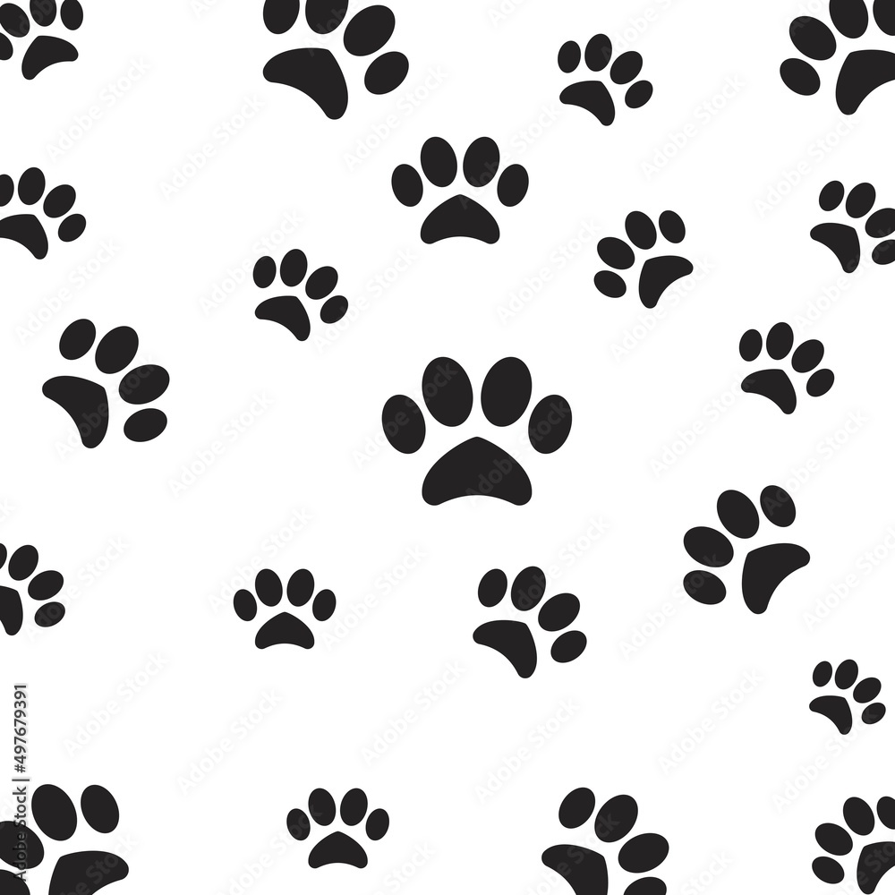 dog footprints logo background dog footprints logo background